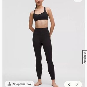 Black High-Waisted Leggings- lululemon size small